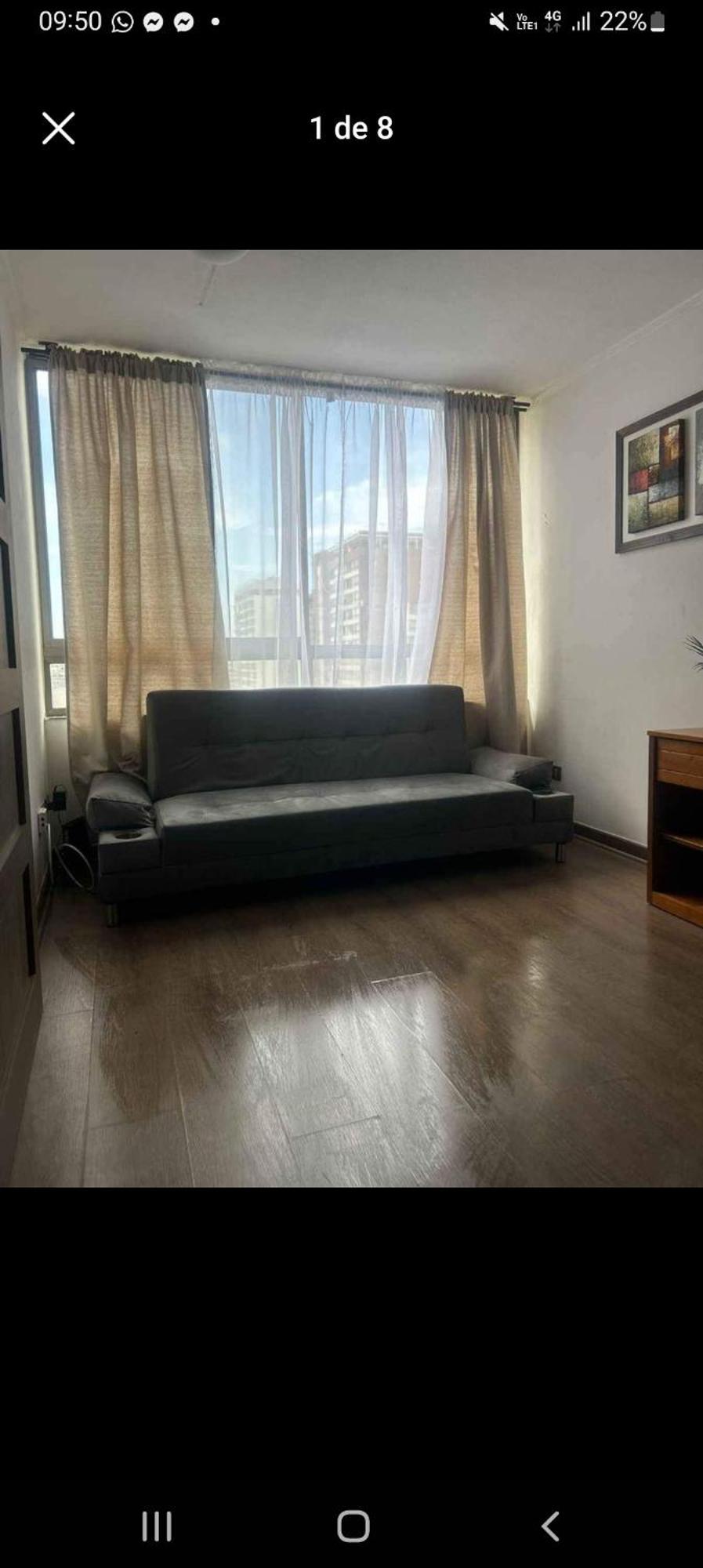 Stgo Centro Un 2 Ambientes Apartamento *